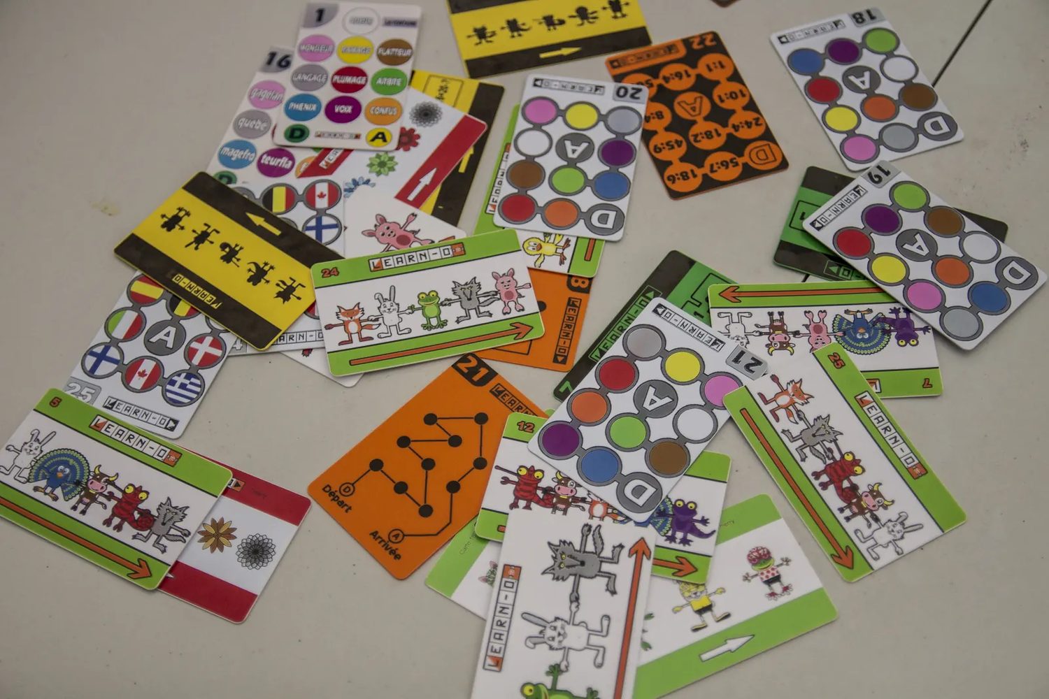 Cartes défis LEARN-O illustrées